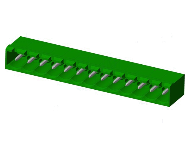 Connector: ontkoppelbare terminal strip; contact; mannelijk Connector: ontkoppelbare terminal strip; contact; mannelijk